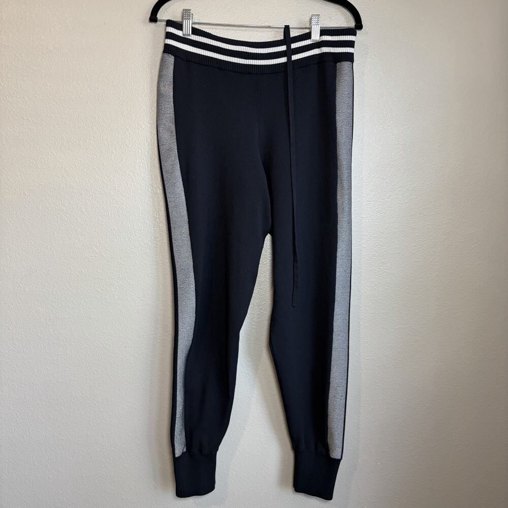 Rag & Bone Sammi Track Jogger Pants Small Midnight Blue Gray Side Stripes READ